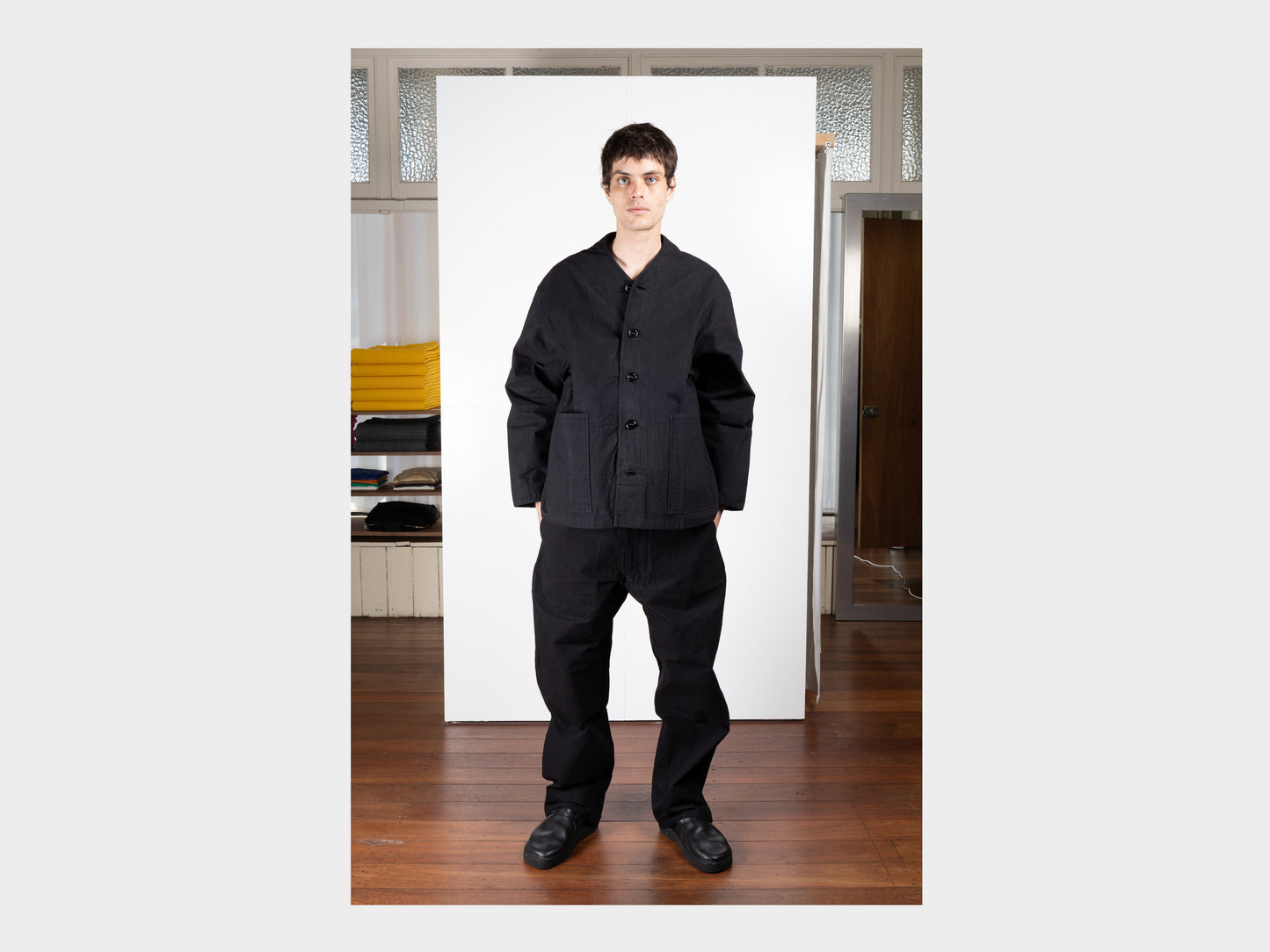 R0S3 "Summit Shirt" Black Wax