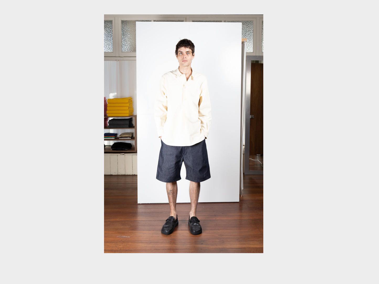 R21J7 "Jebok Shorts" Organic Raw Denim