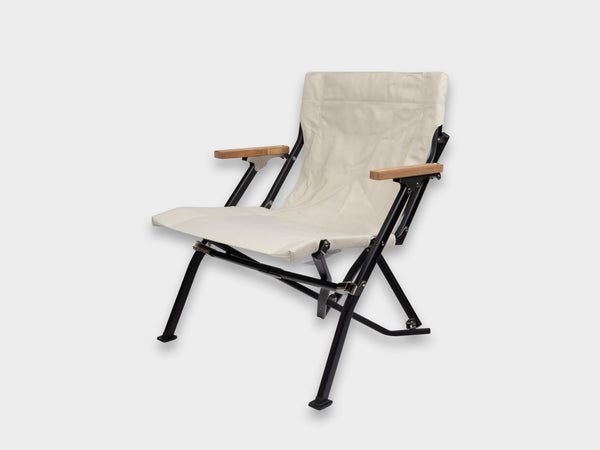 Snow Peak Luxury Low Beach Chair Ivory