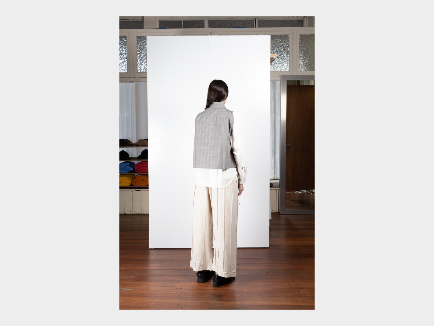 W-R20S8 "Jeogori Shirt" Grey Damp Cloth
