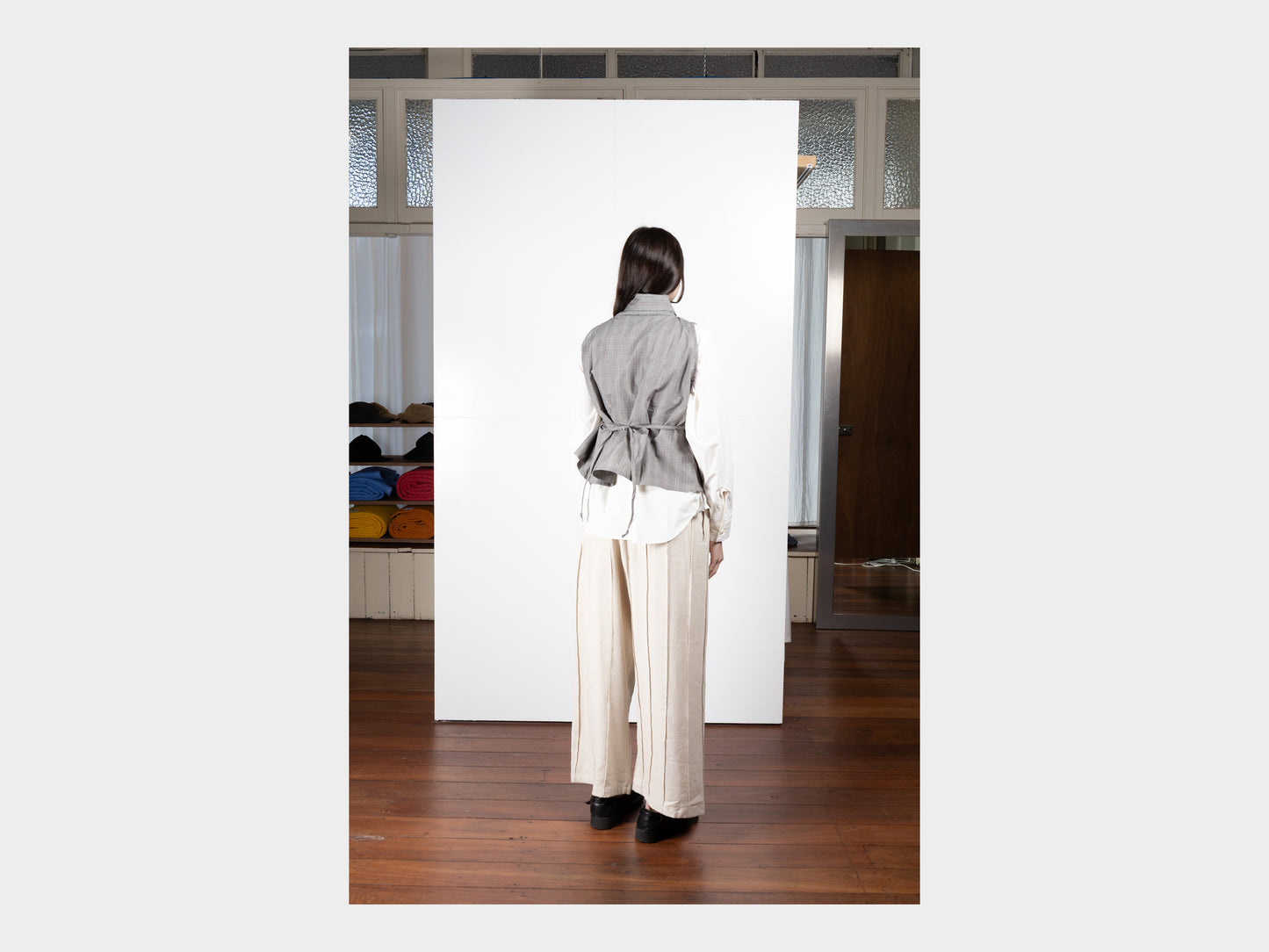 W-R20S8 "Jeogori Shirt" Grey Damp Cloth