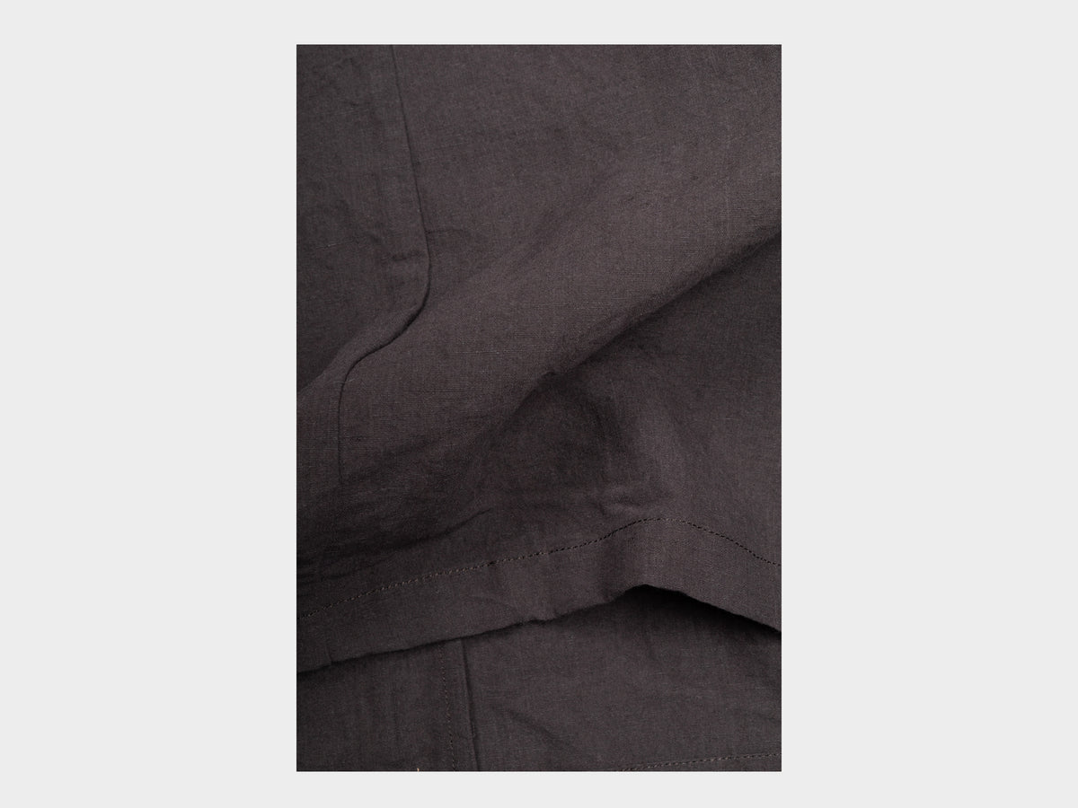 W-SPA5 "V Dress" Earth Linen