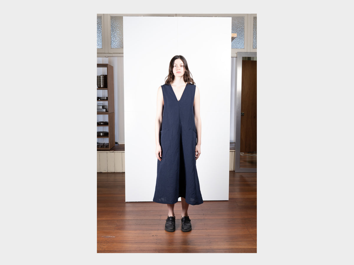 W-SPA5 "V Dress" Pacific Linen