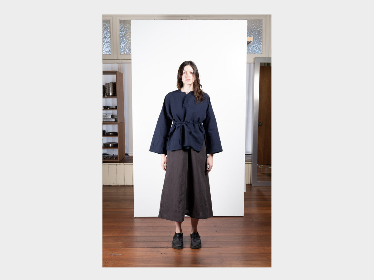 W-SPS7 "Cross Cardigan" Pacific Linen